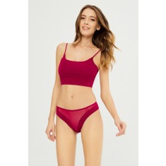 GS1169-81 Chilot clasic din material elastic fara cusaturi si plasa fina