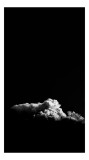 Tablou Canvas, "Nori albi pe cer &icirc;ntunecat", Nor, Negru, Contrast, Lumină, Dramatic, Cer, Atmosferă, 26 x 39 cm, CMCLASS
