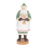 Cumpara ieftin Figurina Mos Craciun Bucatar polirasina multicolora 11x11x30 cm