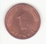 Germania ( R.F.G.) 1 pfennig 1983 G
