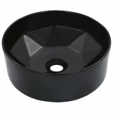 Chiuveta de baie, negru, 36 x 14 cm, ceramica GartenMobel Dekor, vidaXL