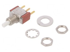 Comutator actionat prin apasare Poz 2 SPDT 1A 120VAC ON-(ON) foto