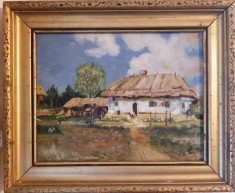 CASA LA TARA-SARCHIS SETO PICTOR ARMEAN-1912-1980 BACAU-ULEI PE CARTON-33X26 CM