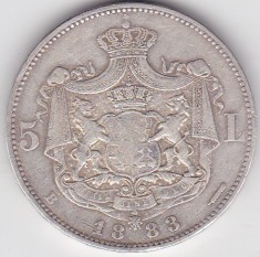 ROMANIA 5 LEI 1883