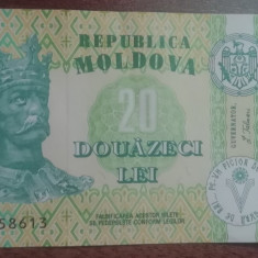 M1 - Bancnota foarte veche - Moldova - 20 leI - 1999