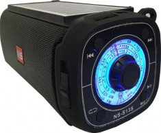 Boxa Portabila, Panou Solar, Lanterna, Bluetooth, Radio AM/FM, USB, SD Card foto