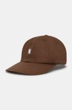 Norse Projects șapcă de baseball din bumbac Twill Sports Cap culoarea maro, cu imprimeu, N80.0001.2033