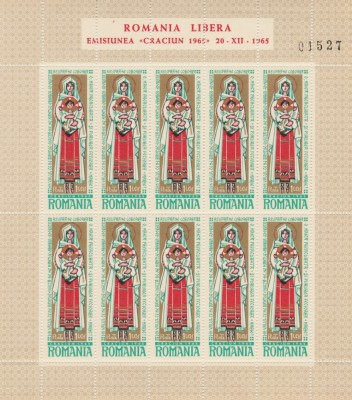 1965 Romania Exil - Minicoala dt Craciun, rezistenta anticomunista emisiunea 42 foto