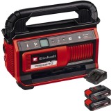 Einhell PRESSITO 18/25 PXC + Twinpack CB + 4514095 - Compresor 25 l/min 11 bar + Set 2 acumulatori si incarcator Li-Ion 18 V 2.5 Ah