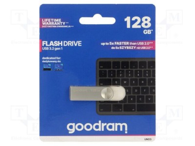 Pendrive GOODRAM USB 3.2 128GB Argintie R: 60MB/s W: 20MB/s USB A foto