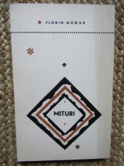 FLORIN MUGUR - MITURI (VERSURI/editia princeps EPL 1967/coperta ANDREI OLSUFIEV) foto