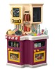 Bucatarie pentru copii WePro Store, circuit de apa real, cuptor si plita, sunete si lumini, accesorizata complet, Violet, 3 ani +