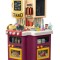 Bucatarie pentru copii WePro Store, circuit de apa real, cuptor si plita, sunete si lumini, accesorizata complet, Violet, 3 ani +