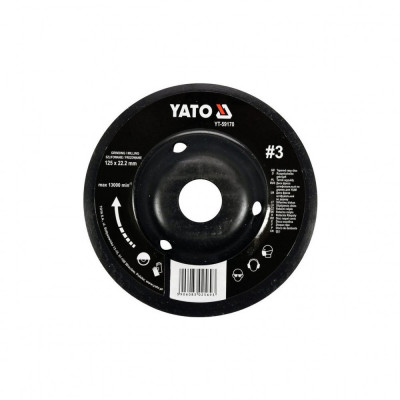 Disc raspel pentru lemn depresat 125 x 22.2 mm nr. 3 Yato YT-59170 foto