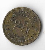 Moneda 2 francs 1947 - Congo Belgian