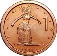 Insulele Cook 1 Cent 2010 - Elizabeth II ,17 mm, KM-756 UNC !!! foto