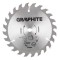 Disc circular vidia, 24 dinti, 150 mm, Graphite