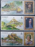 Jersey 2004, Regii Angliei, regina Elisabeta, castele, nestampilat, serie completa MNH