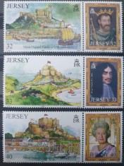 Jersey 2004, Regii Angliei, regina Elisabeta, castele, nestampilat, serie completa MNH