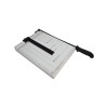 Ghilotina A4 cu Parghie, Capacitate 12 Coli, Baza Metalica, Gradatii mm/cm, Marcaje Formate Standard