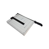 Ghilotina A4 cu Parghie, Capacitate 12 Coli, Baza Metalica, Rigla Ghidaj, Marcaje Standard