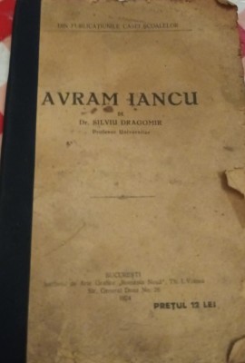 AVRAM IANCU SILVIU DRAGOMIR 1924 foto