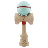 Jucarie de indemanare din lemn, Kendama X, Flippy, Silken, King Size V3, Super Sticky, 18 cm, Verde Mint
