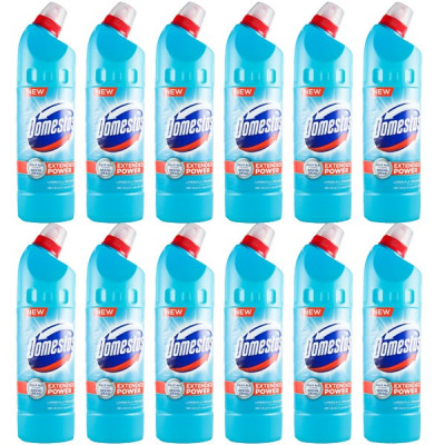 12 x Domestos Extended Power, Atlantic fresh, dezinfectant pentru wc, 12 x 750ml foto