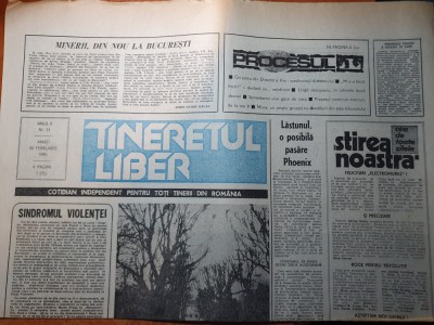 tineretul liber 20 februarie 1990 art&amp;quot;sindromul violentei&amp;quot;si&amp;quot;frica de occident?&amp;quot; foto