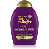 OGX Biotin &amp; Collagen Șampon pentru &icirc;ngroșare pentru păr cu volum 385 ml