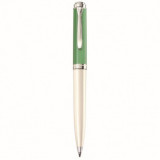 Pix souveran k605 corp green-white accesorii placate cu argint cutie cadou, Pelikan