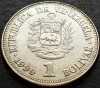Moneda exotica 1 BOLIVAR - VENEZUELA, anul 1990 *cod 1721 B, America Centrala si de Sud