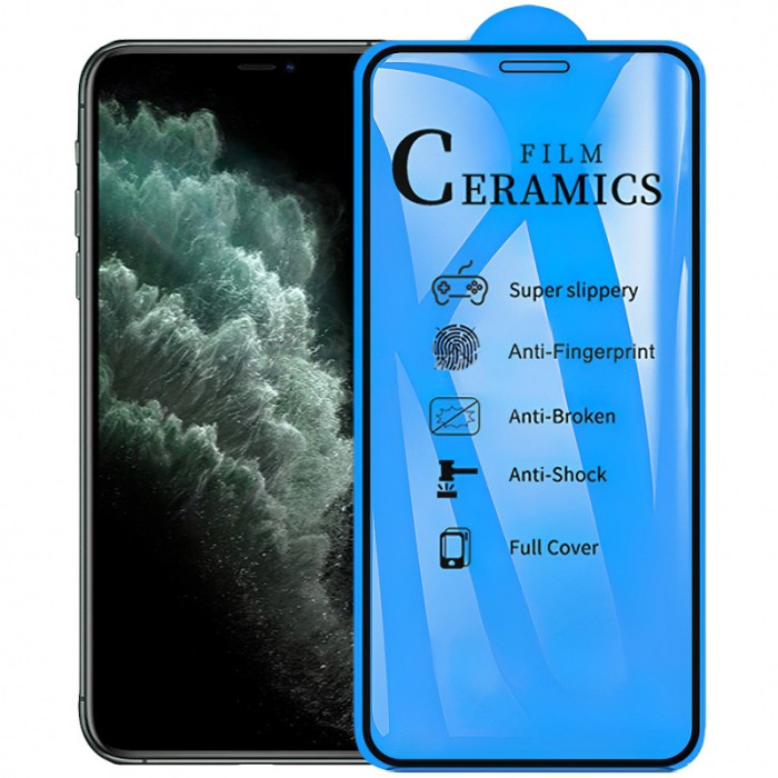 Folie Protectie Ecran OEM pentru Apple iPhone XS Max, Plastic, Full Face, Full Glue, 2.5D