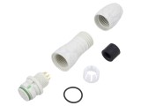 Conector circular BINDER 8 pini 125V 5A IP67 mufă mamă pentru lipire