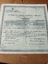 Act &amp;Icirc;mprumutul apărări naționale din 1944 2000 lei foto
