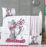 Cumpara ieftin Lenjerie de pătuț copii Victoria VKB10/Kittens