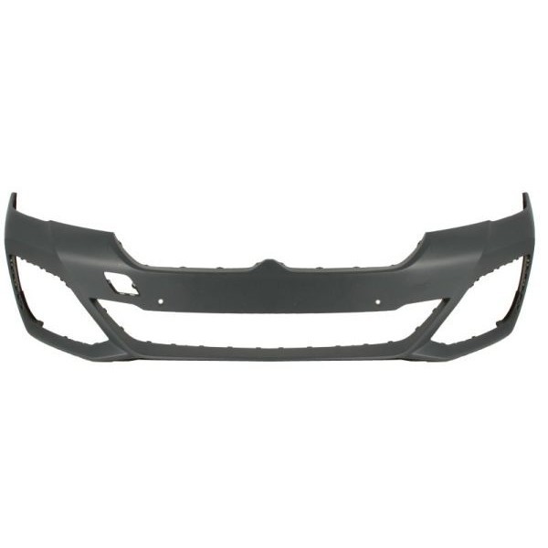 Bara fata BMW Seria 5 (G30/G31), 06.2020-12.2023, cu 4 orificii pentru senzorii de asistenta la parcare si PDC; grunduit, de vopsit, M-Pack,