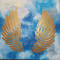 Tablou pictat ARIPI ANGELICE 40*40 cm