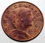 B.592 MEXIC 5 CENTAVOS 1960 XF