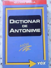 DICTIONAR DE ANTONIME-MARIN BUCA foto