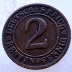 7.724 GERMANIA WEIMAR 2 RENTENPFENNIG 1924 D