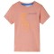 Tricou copii cu m&acirc;neci scurte portocaliu deschis 116