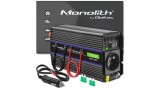 Invertor cu undă sinusoidală modificată monolit Qoltec 1200 | 12V &ndash; 230V | 600/1200W | USB