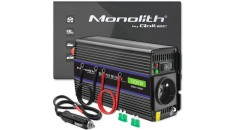 Invertor cu undă sinusoidală modificată monolit Qoltec 1200 | 12V &ndash; 230V | 600/1200W | USB