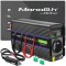 Invertor cu undă sinusoidală modificată monolit Qoltec 1200 | 12V &ndash; 230V | 600/1200W | USB