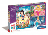 Puzzle Clementoni Disney Princess, 3 x 48 piese