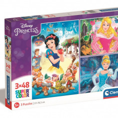 Puzzle Clementoni Disney Princess, 3 x 48 piese