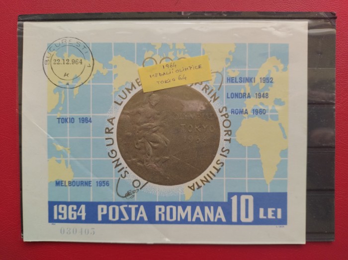 1964 - MEDALII OLIMPICE - TOKIO 64