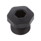 Capac de protecție PG7 IP68 negru poliamidă