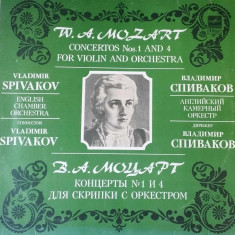 AMS - MOZART - CONCERTO FOR VIOLIN AND ORCHESTRA NOS. 1 AND 4 (DISC VINIL, LP)